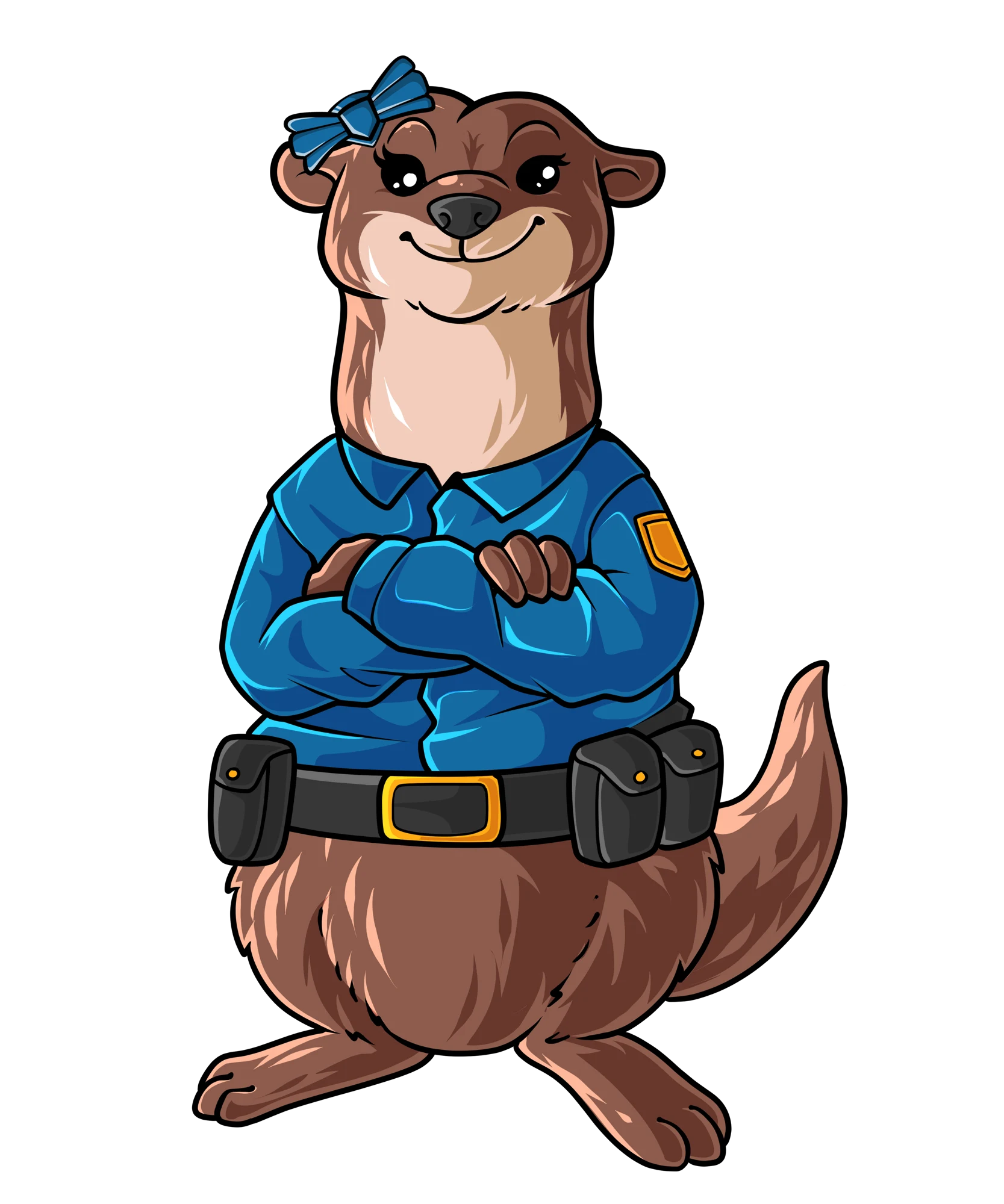 Gabby the otter, the Bedford Police mascot